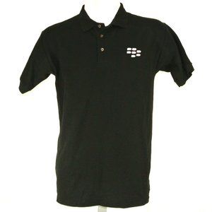 BLACKBERRY BBM Black Polo Shirt Employee Uniform NEW Size S Small